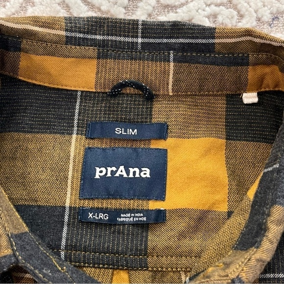 Prana Men’s Los Feliz Slim Fit Flannel Shirt - Picture 11 of 14